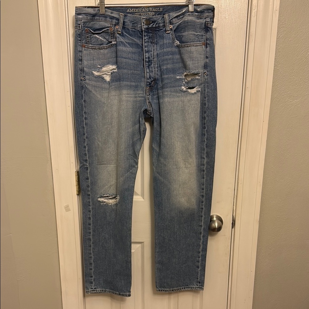 American Eagle Outfitters Blue AEO TOMBOY Wide Leg Jeans #494